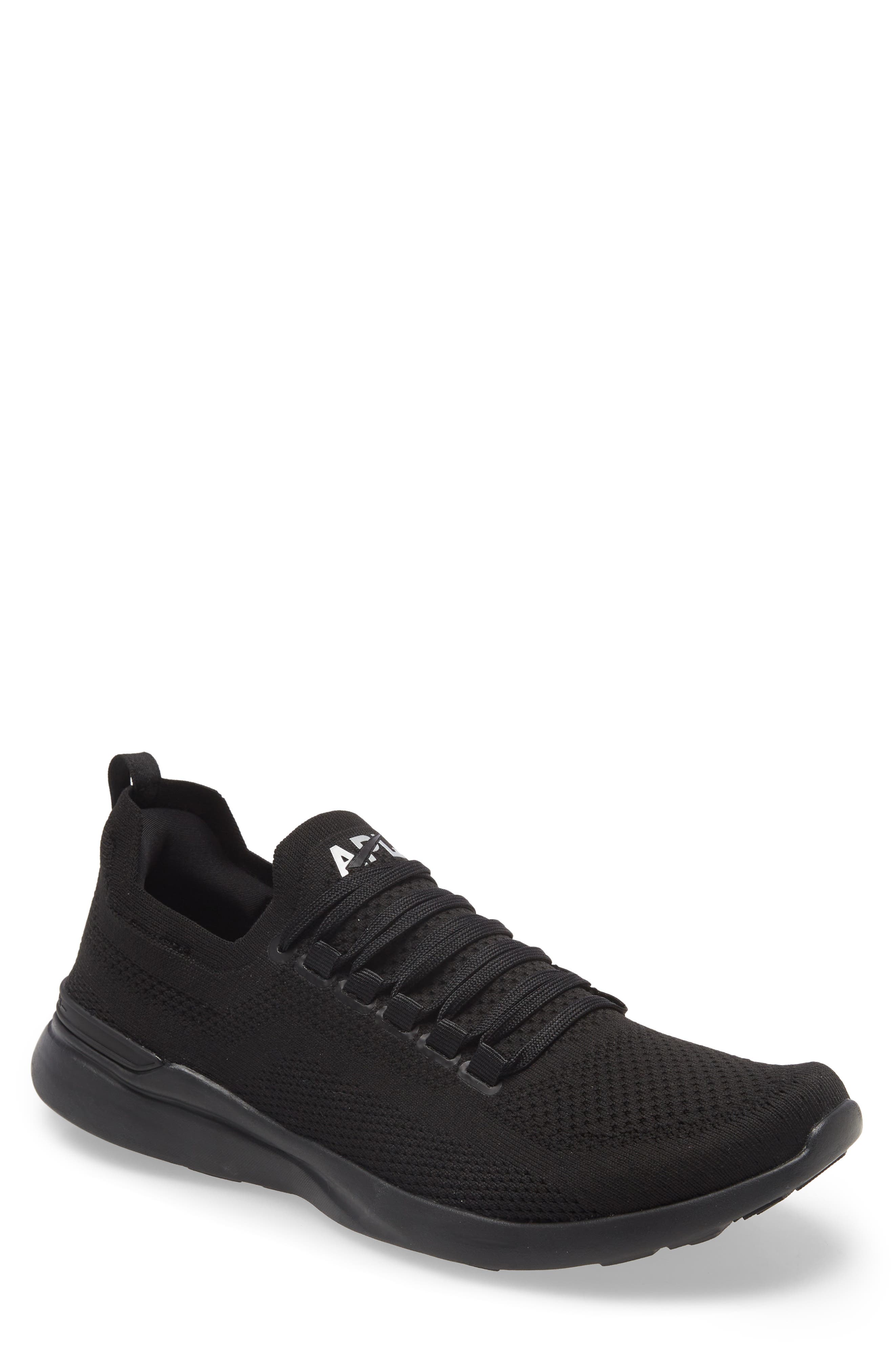 TechLoom Breeze Knit Running Shoe, Main, color, BLACK/ SILVER