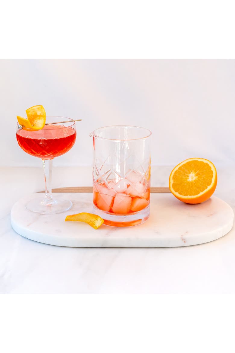 Cocktail Mixing Glass, Diamond Style, Alternate, color, Glass