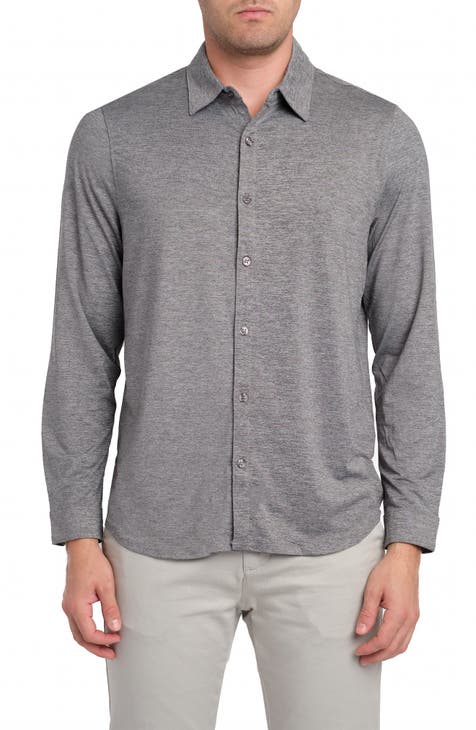 Men s Jersey Knit Button Up Shirts Nordstrom Rack