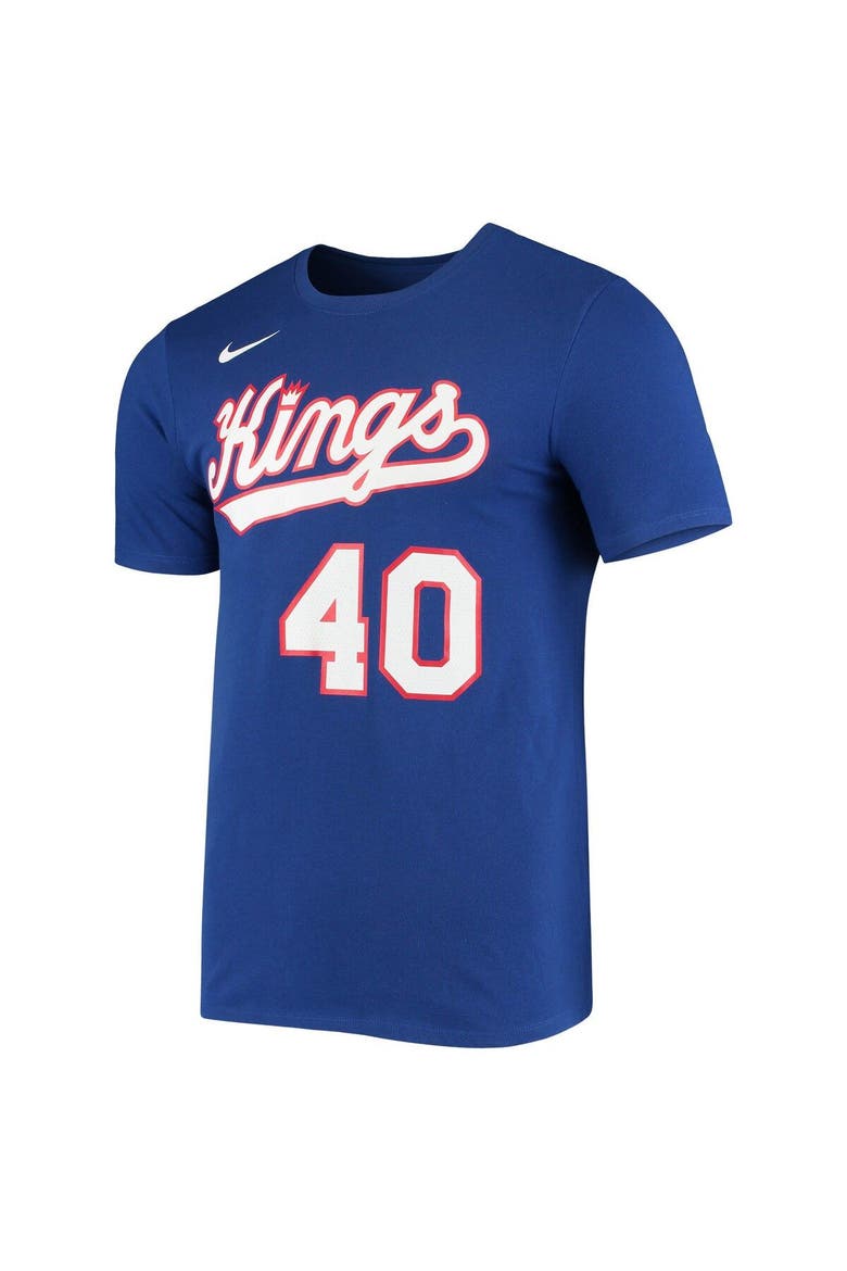 Men's Nike Harrison Barnes Blue Sacramento Kings Hardwood Classics Name & Number Performance T-Shirt, Alternate, color, Blue