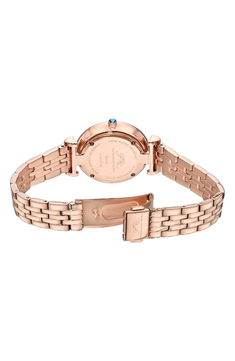 PORSAMO BLEU Sylvie Abalone Dial Bracelet Watch, 32mm, Alternate, color, Rose