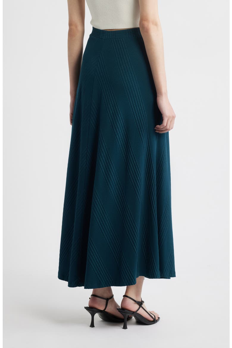 Hart Chevron Knit Midi Skirt, Alternate, color, TIDE