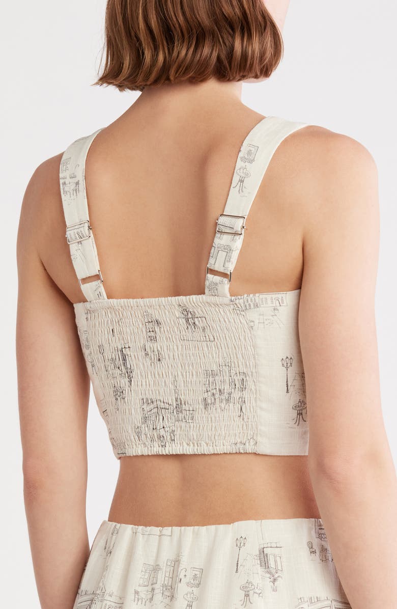 Elodie Wide Strap Crop Tank, Alternate, color, Natural