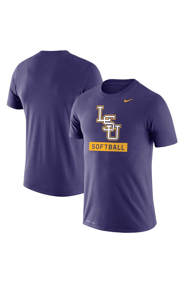 Nike Men's Nike Purple LSU Tigers Softball Drop Legend Slim Fit Performance T-Shirt, Alternate, color,