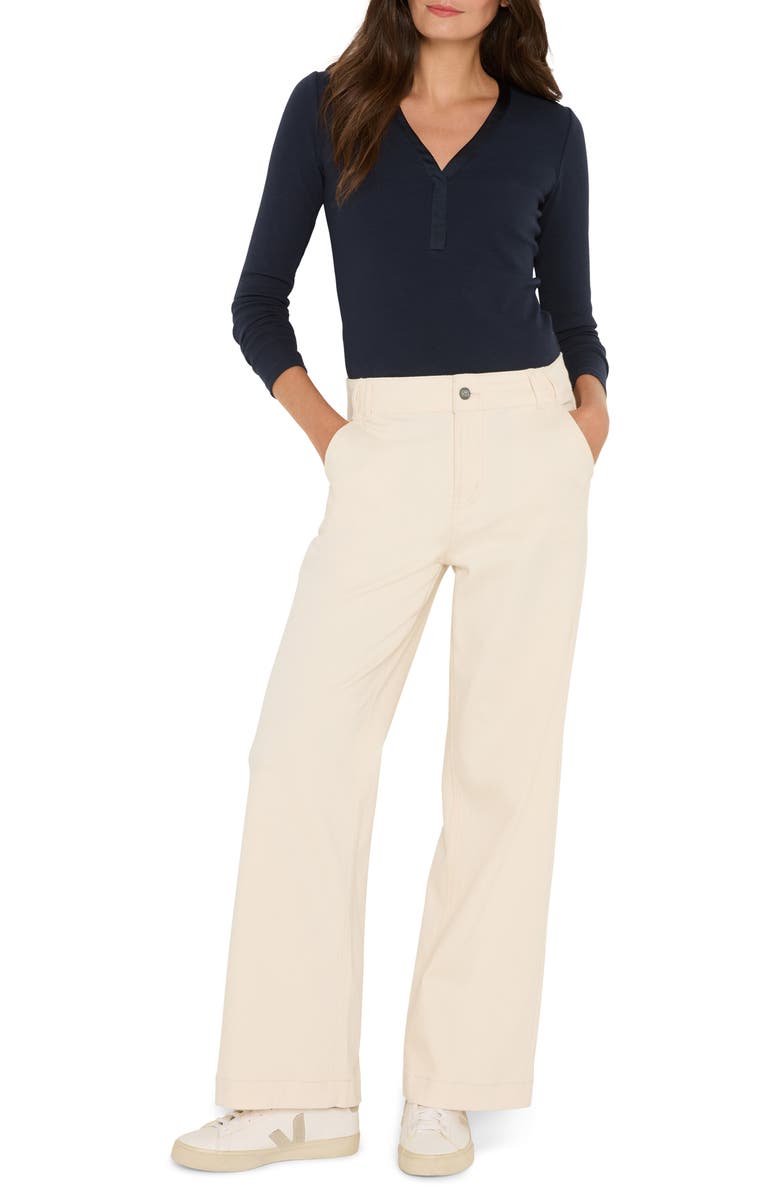 NIC+ZOE Weekend Wide Leg Jeans, Alternate, color, Canvas