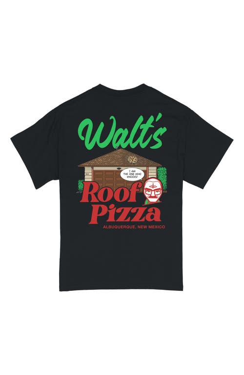 Ripple Junction Breaking Bad Walts Roof Pizza Graphic T-shirt In Black