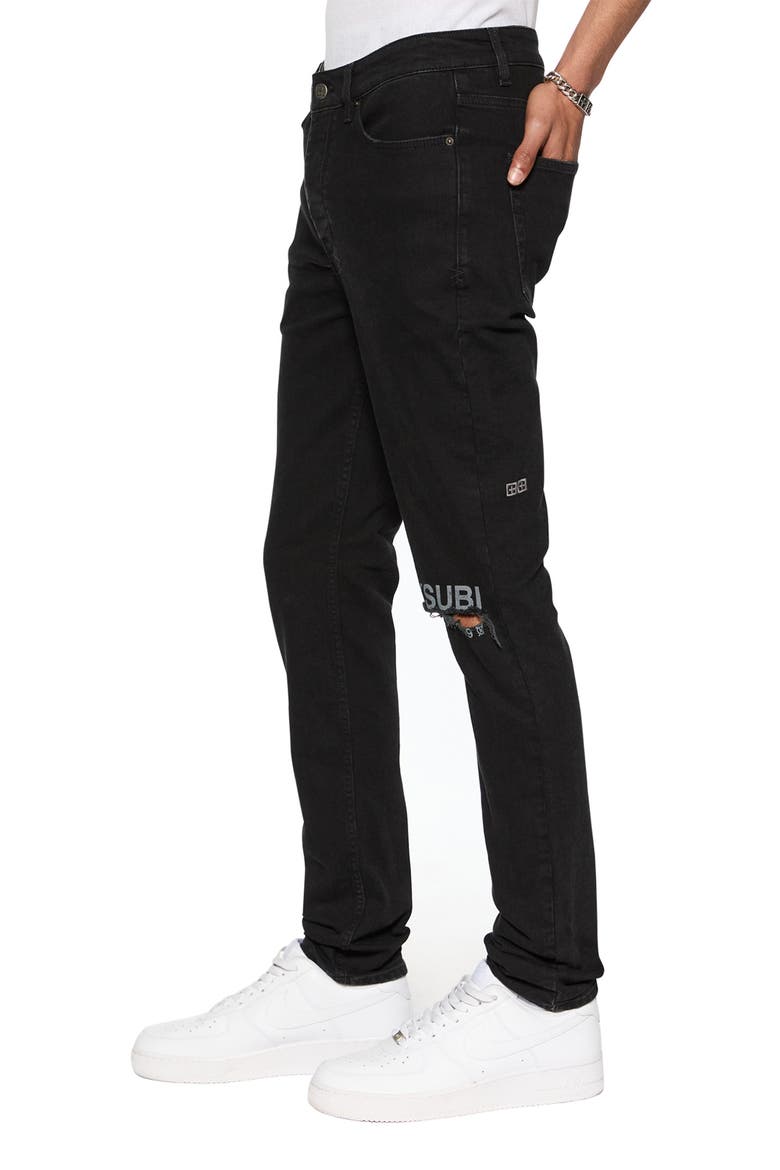 Chitch Laid Black Est. Skinny Jeans, Alternate, color, BLACK