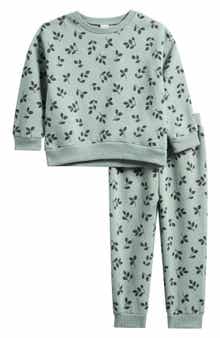 Petit Lem Kids' Print Sweatshirt & Sweatpants Set