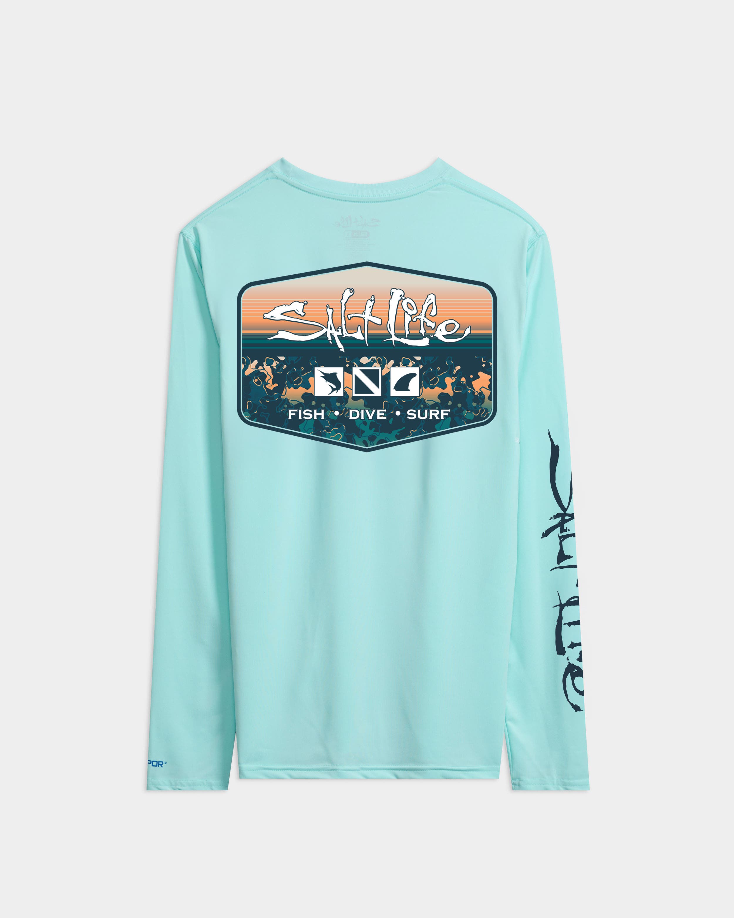 Liquid Depth Badge Long Sleeve SLX Performance Tee - image 4