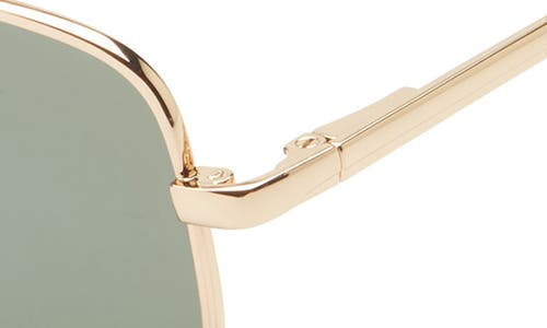 Hurley 55mm Polarized Square Sunglasses In Metallic