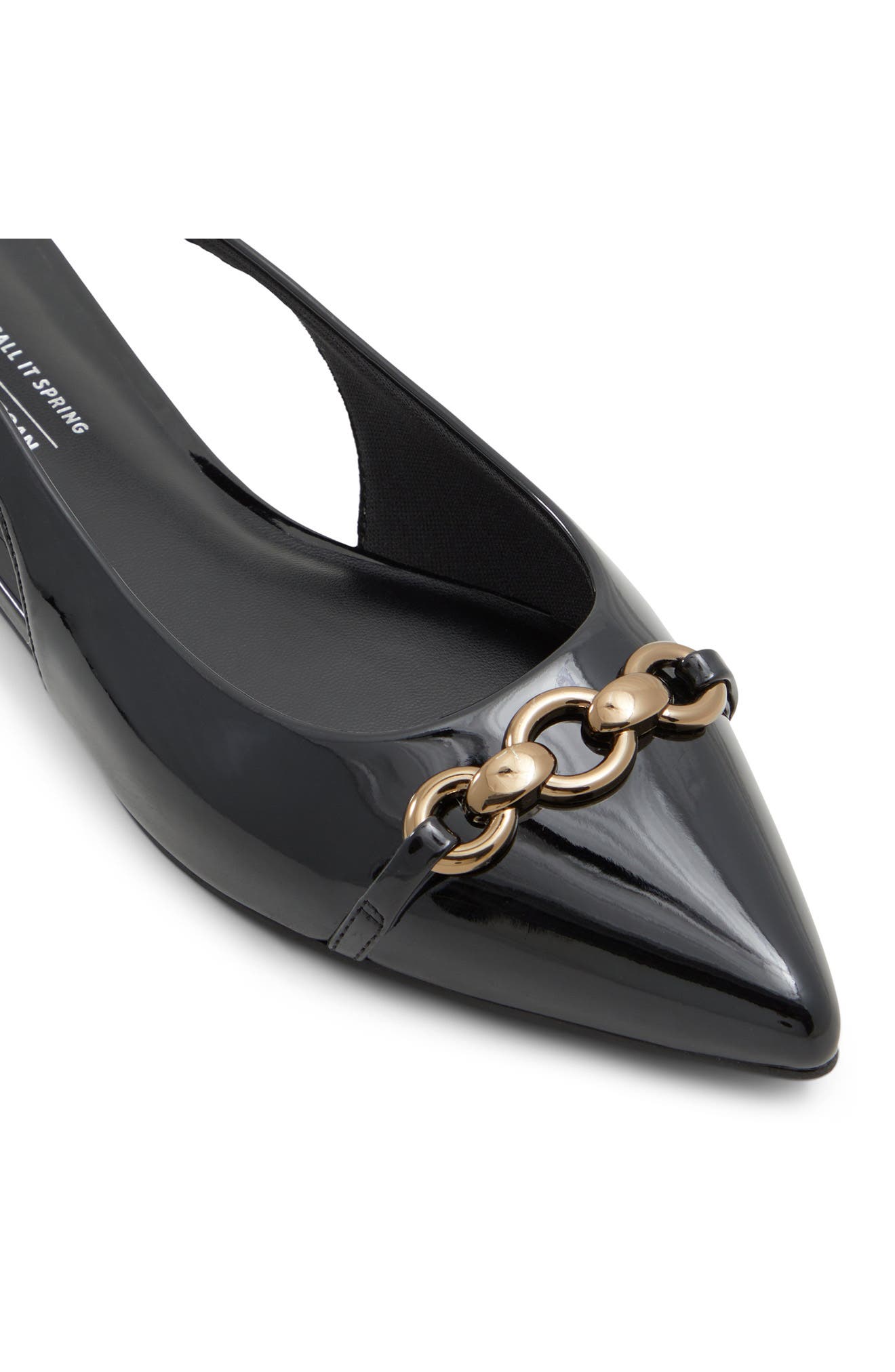 Darya Faux Leather Slingback Flat, Alternate, color, OTHER BLACK