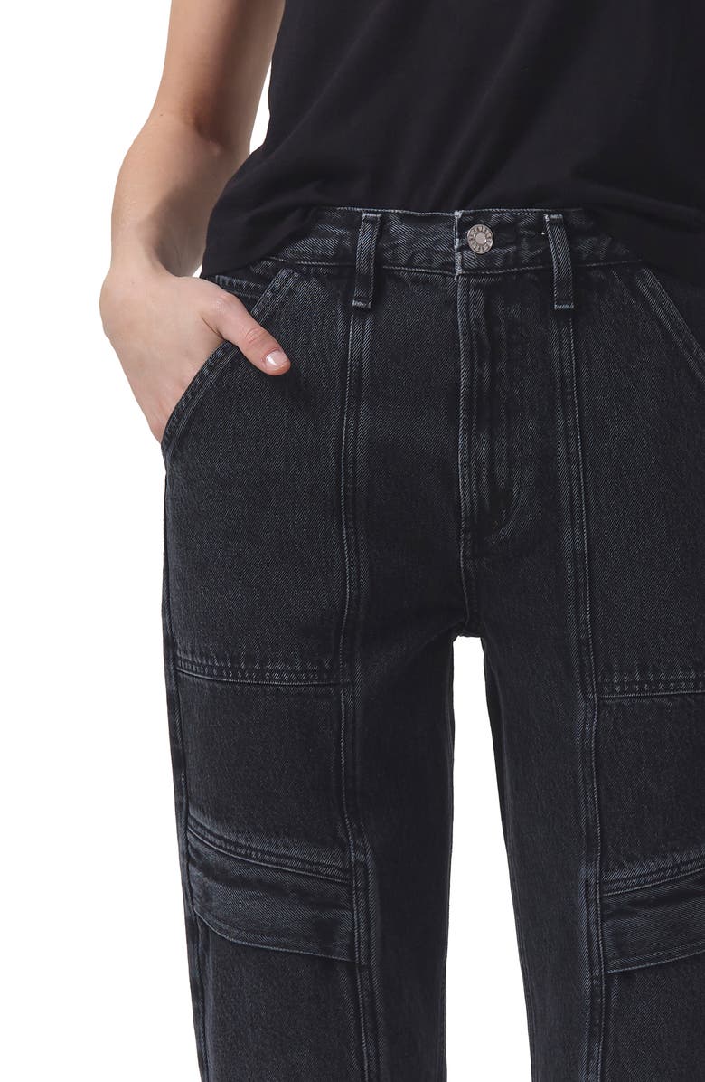 AGOLDE Cooper Relaxed Cargo Organic Cotton Jeans, Alternate, color, 