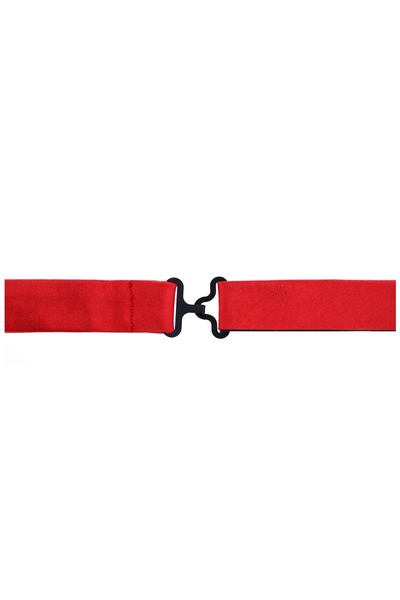 Sutton Solid Silk Bow Tie, Alternate, color, RED