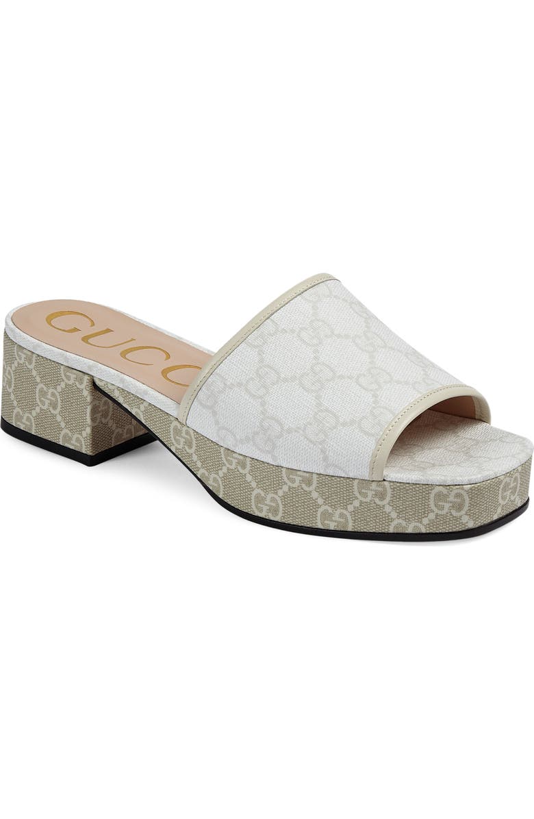 Gucci GG Supreme Canvas Slide Sandal, Main, color,