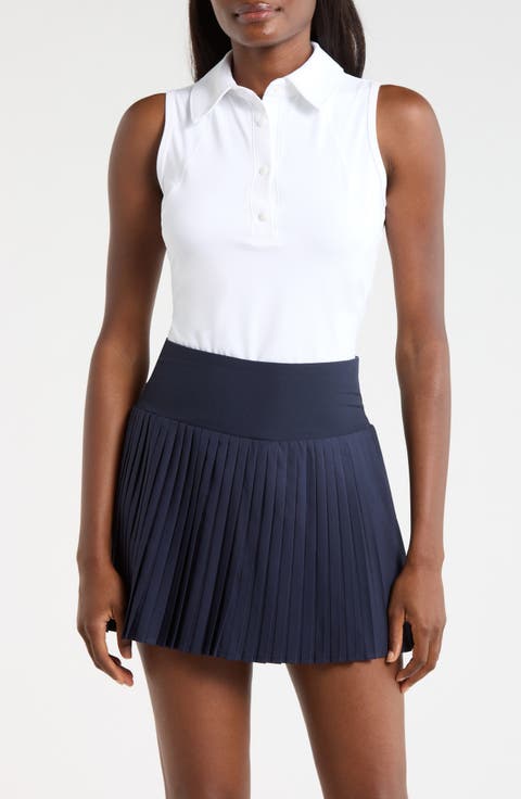 Cloud Club Sleeveless Polo Top