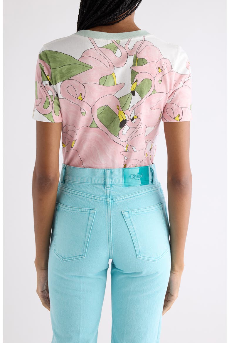 Flamingo Print Jersey Ringer T-Shirt (Women) | Nordstrom