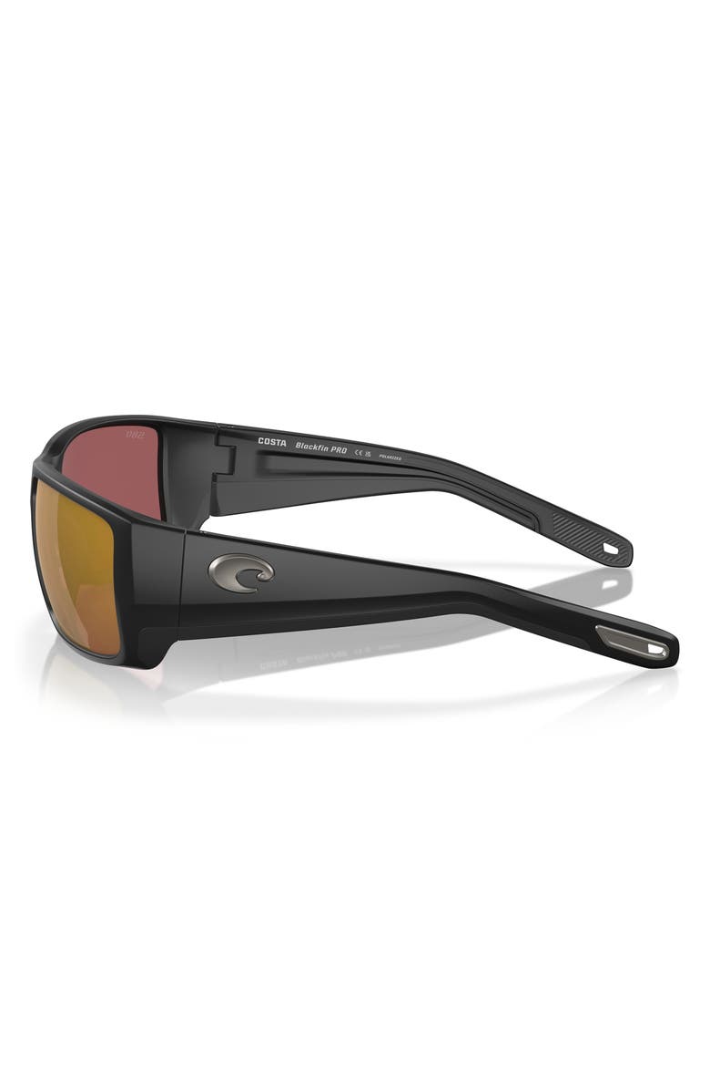 Costa Del Mar Fantail PRO 60mm Polarized Sunglasses, Alternate, color, Matte Black/ Gold Mirror 580G