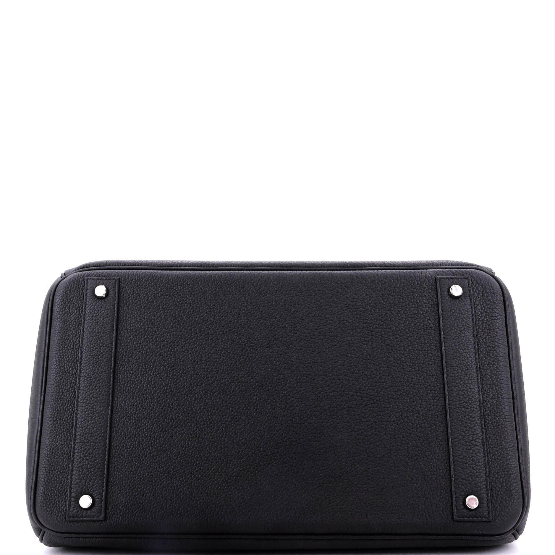 Pre-Owned Hermes HAC Birkin Bag Black Togo with Palladium Hardware 40, Alternate, color, 