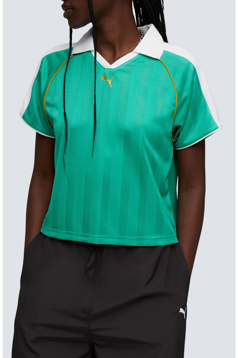 T7 Relaxed Football Jersey, Main, color, VIBRANT GREEN
