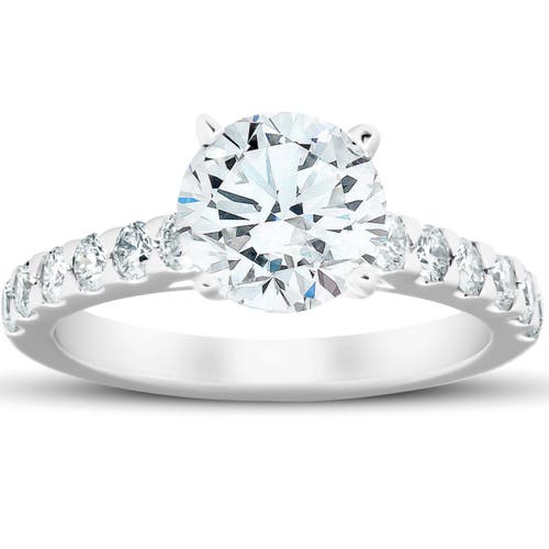 Bliss Diamond Certified 2 3/4 Ct Diamond Engagement Ring 14k Gold Lab Grown In 14k White Gold