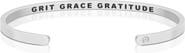 Mantra Grit Grace Gratitude bracelet