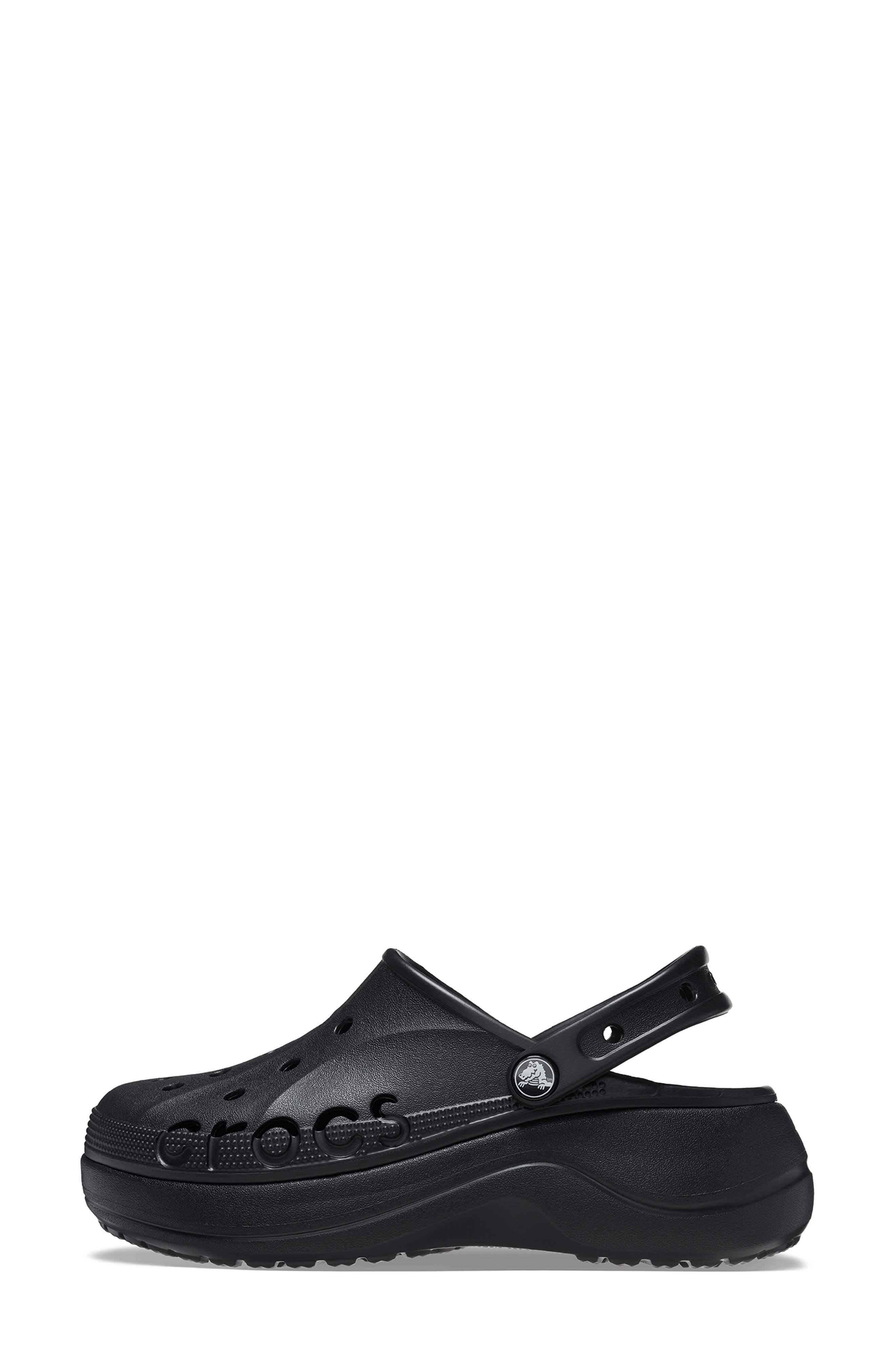 CROCS Baya Platform Clog, Alternate, color, Black