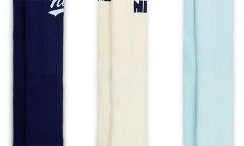 Nike Assorted 3-pack Dri-fit Everyday Plus Cushioned Crew Socks In Multi Color