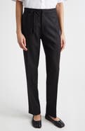 Maison Margiela Straight Leg Virgin Wool Flannel Trousers
