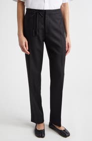 Maison Margiela Straight Leg Virgin Wool Flannel Trousers