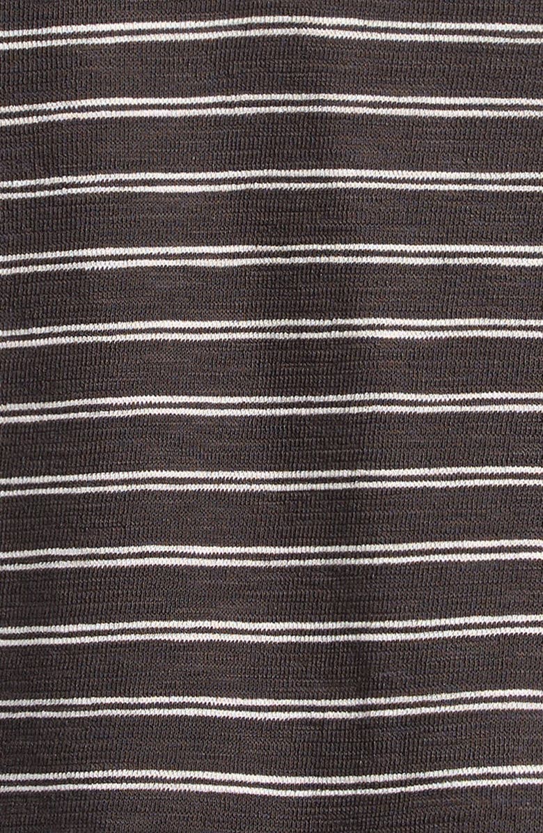 Little Planet Henley Romper, Alternate, color, Grey Striped