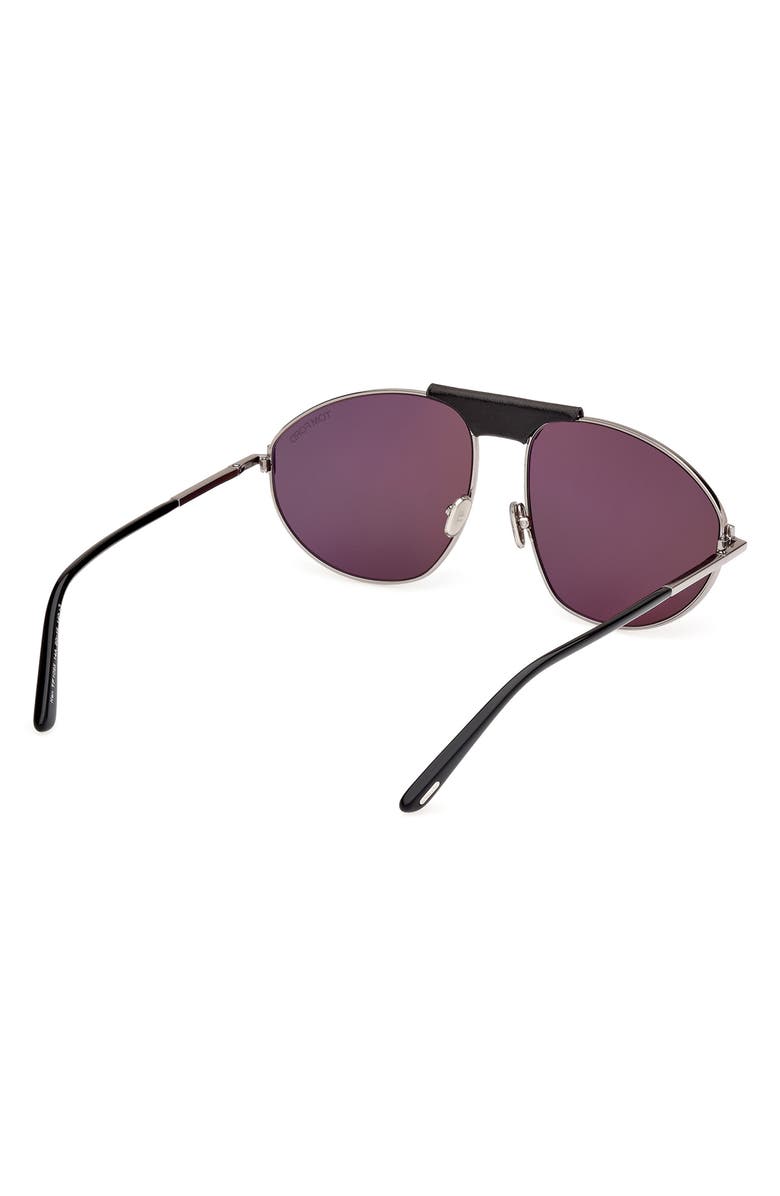 TOM FORD Ken 60mm Pilot Sunglasses, Alternate, color, 