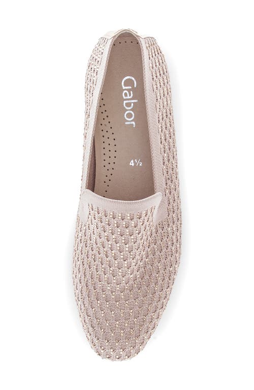 Gabor Rhinestone Knit Loafer In Rouge