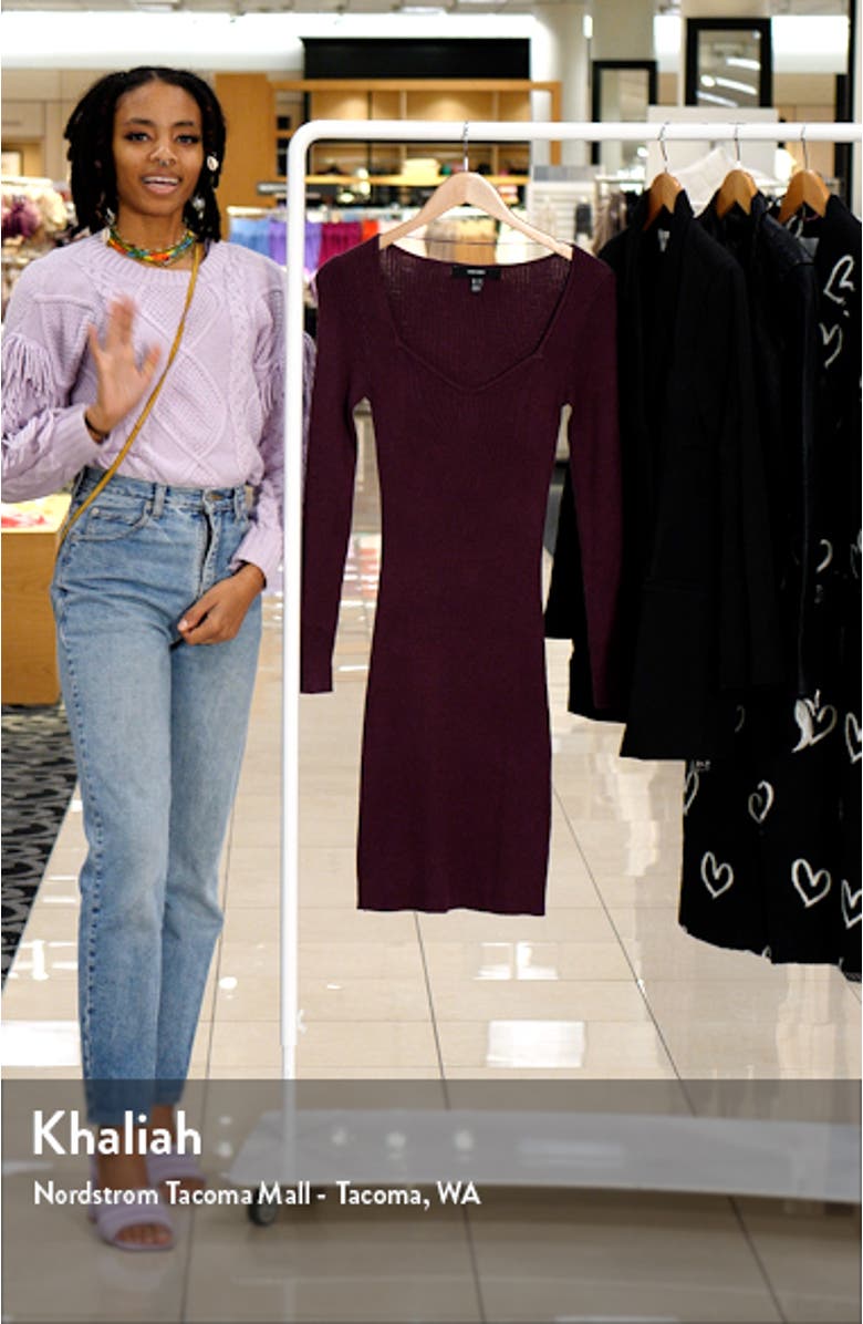 Willow Rib Long Sleeve Sweater Dress, sales video thumbnail