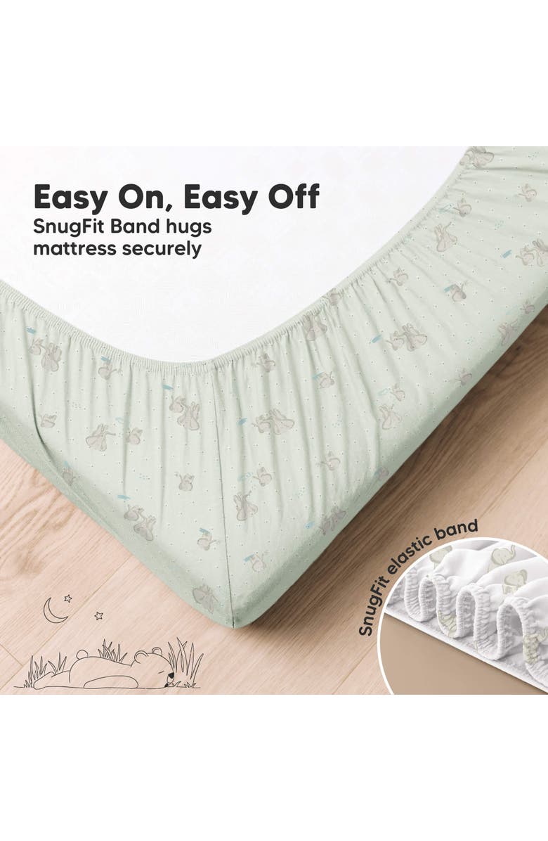 KeaBabies 2-Pack Aereo Fitted Crib Sheets, Alternate, color, Elly