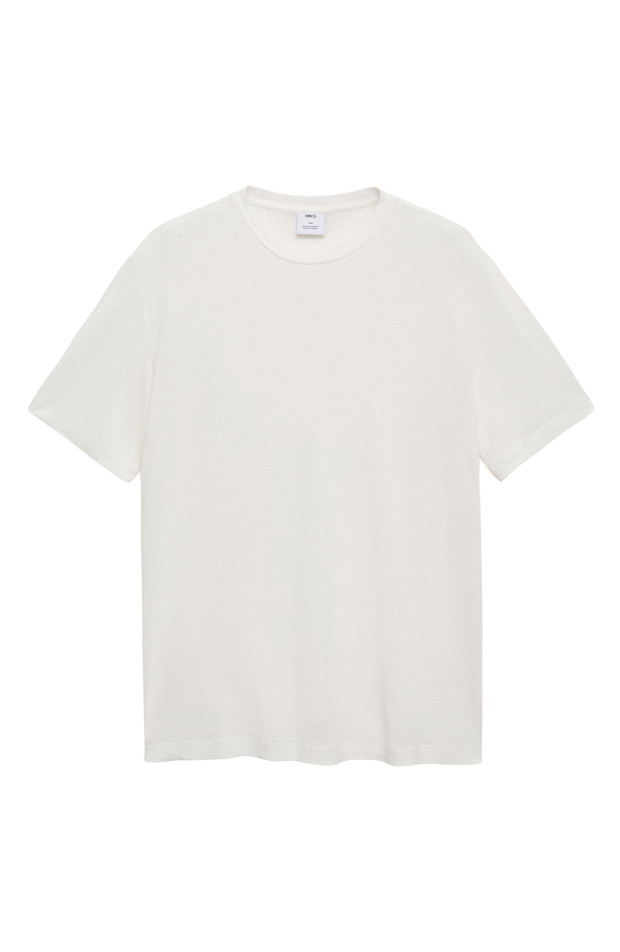 Slim Fit Linen Blend T-Shirt - image 2