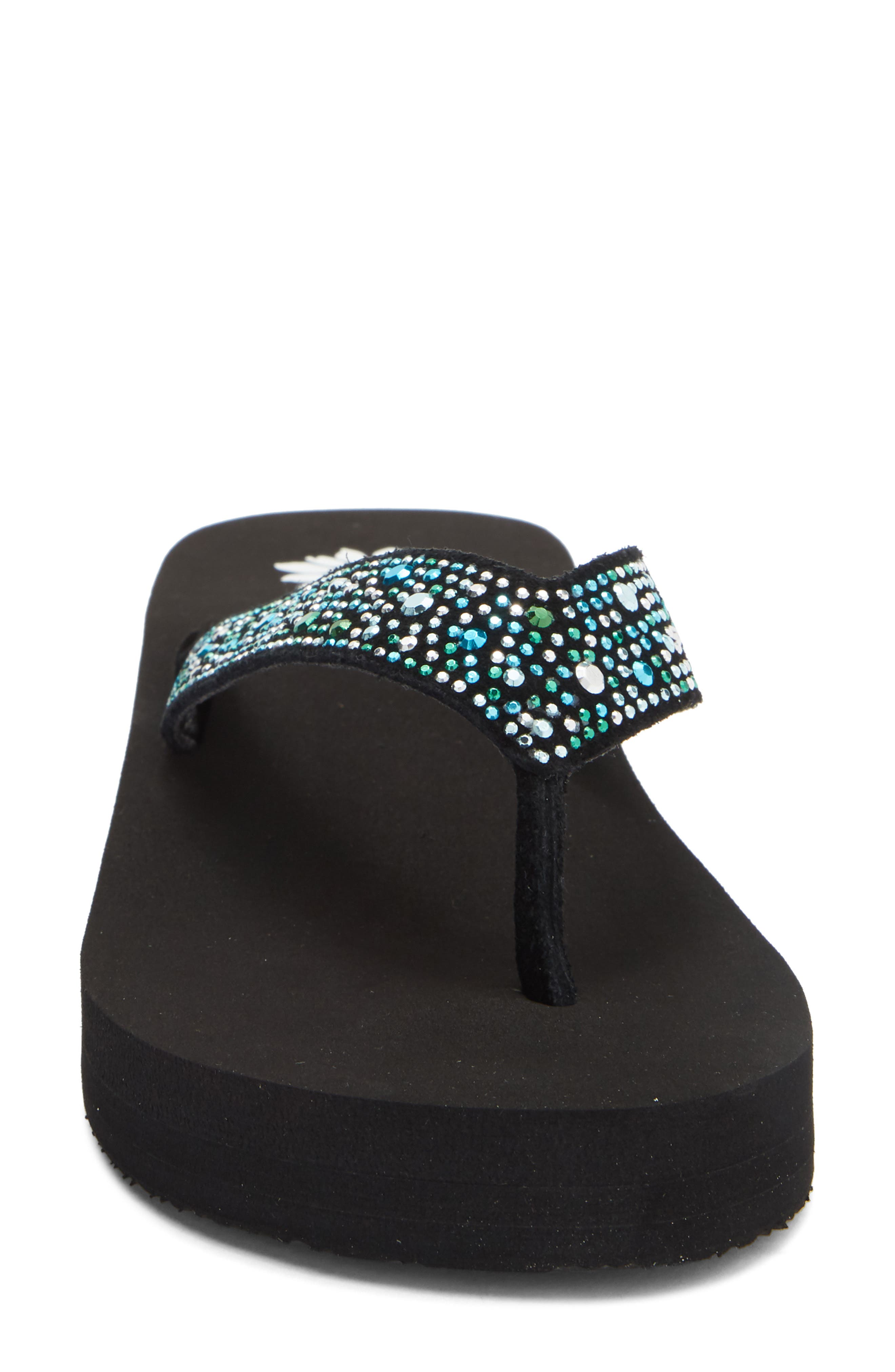 Africa Flip Flop Sandal, Alternate, color, TURQUOISE MULTI