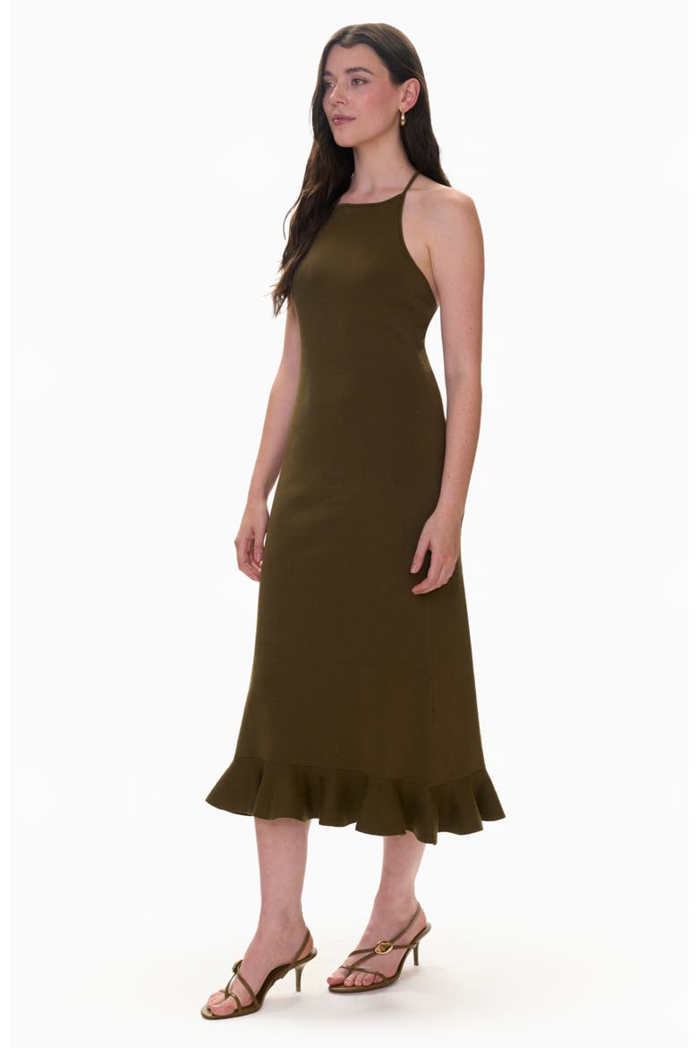 Bailey Sweater Dress, Alternate, color, Olive