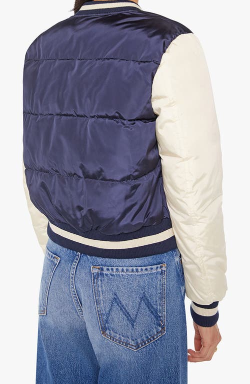 Mother The Pillow Talk Letterman Jacket Second String In Blue