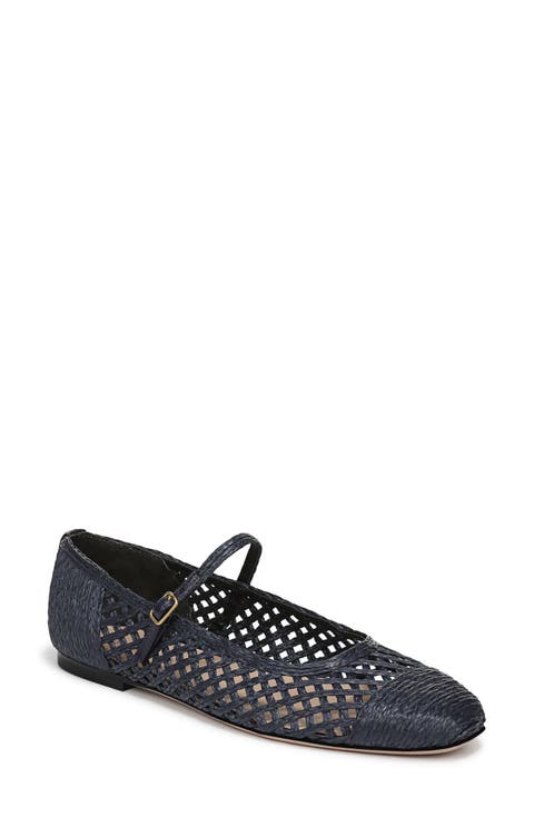 Ellie Raffia Mary Jane Flat (Women)