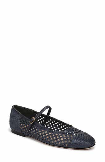 Ellie Raffia Mary Jane Flat