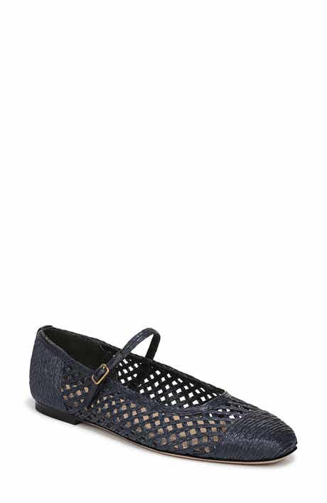 Ellie Raffia Mary Jane Flat