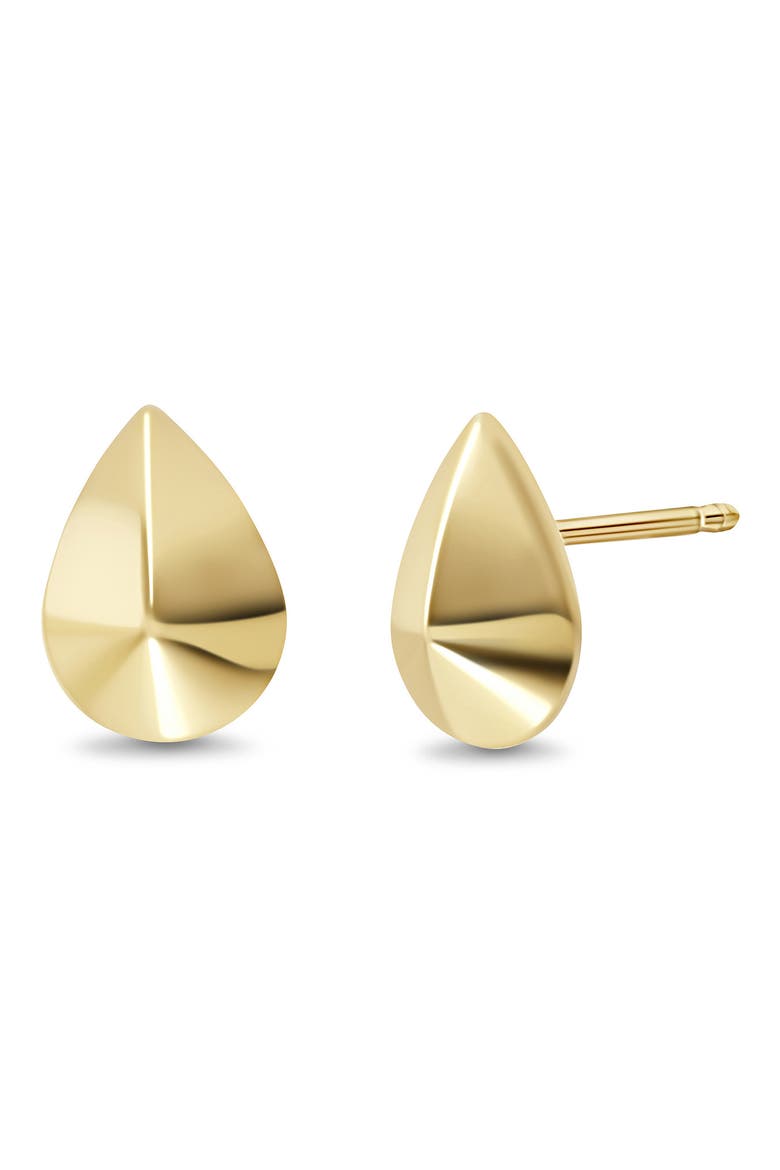 14K Gold Stud Earrings, Main, color, 14KY