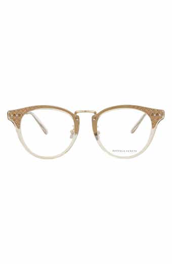 Bottega Veneta 49mm Round Optical Frames