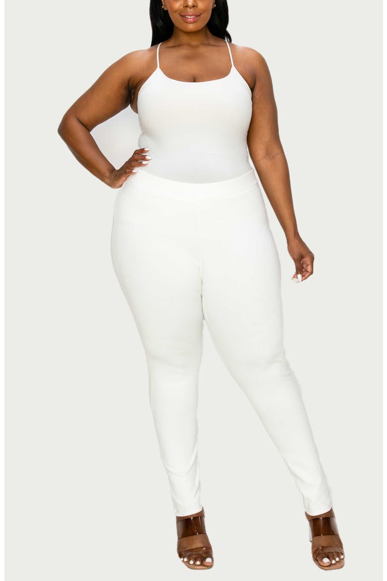 Ashley Ponte Leggings, Alternate, color, IVORY