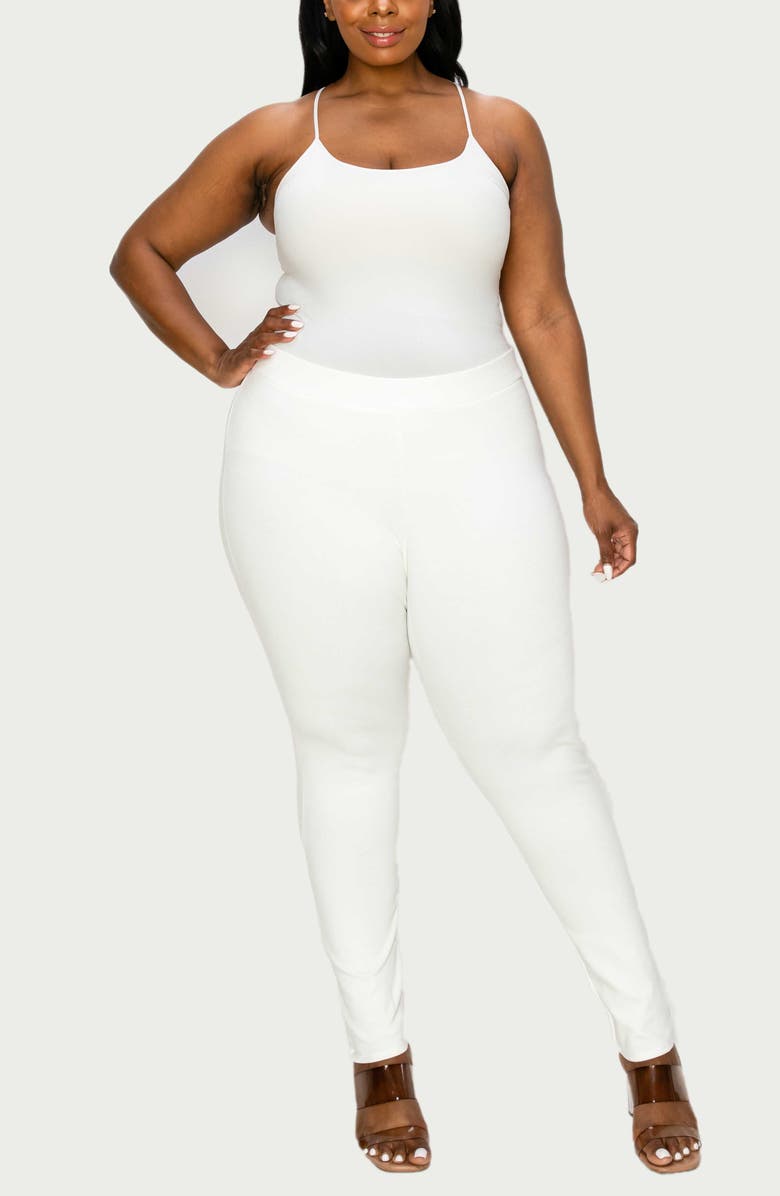 L I V D Ashley Ponte Leggings, Alternate, color, Ivory