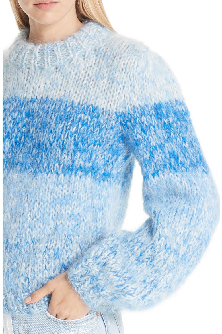 Julliard Stripe Mohair & Wool Sweater, Alternate, color, LAPIS BLUE 593