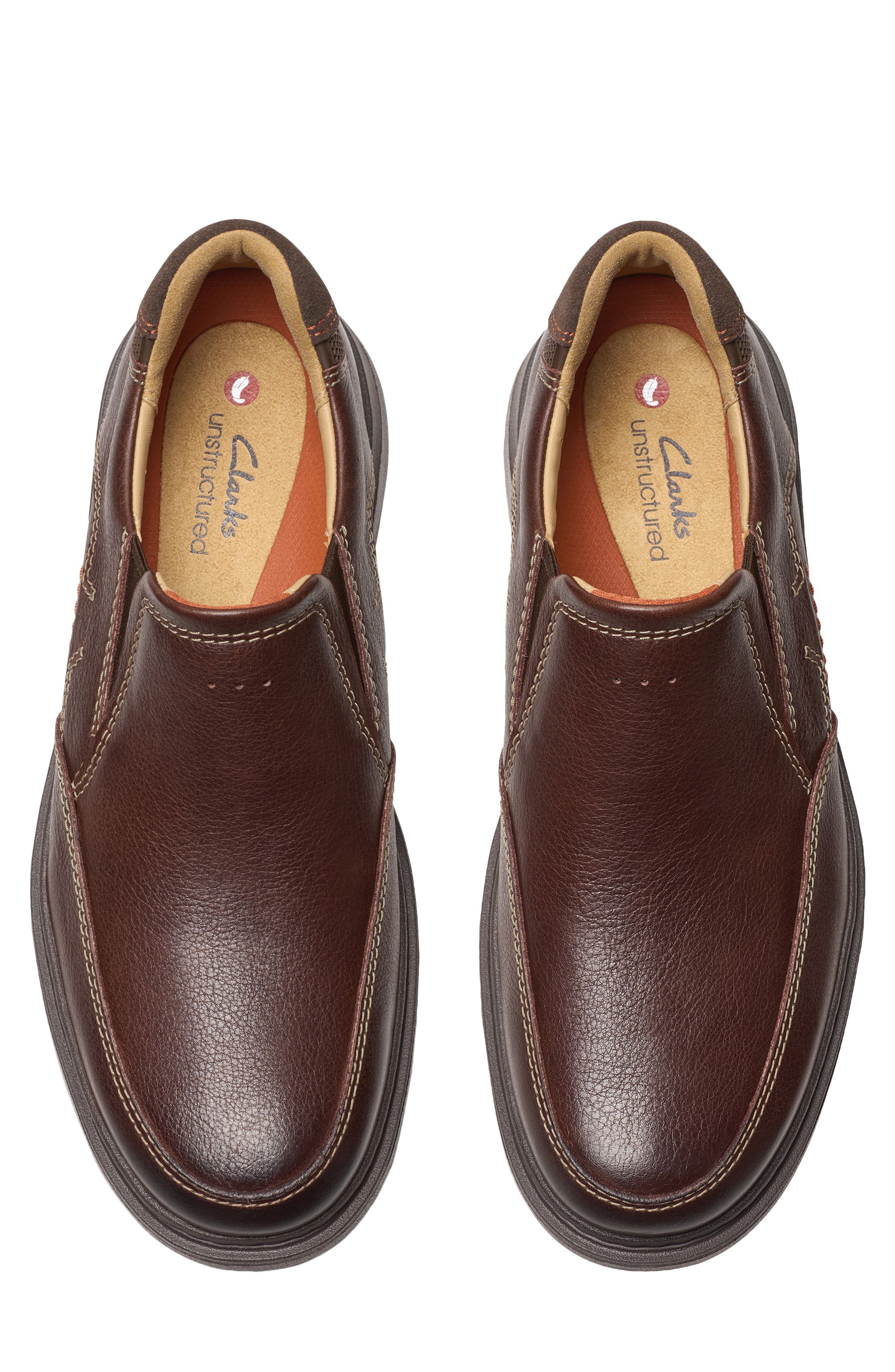 Un Briley Step Loafer, Alternate, color, MAHOGANY LEATHER