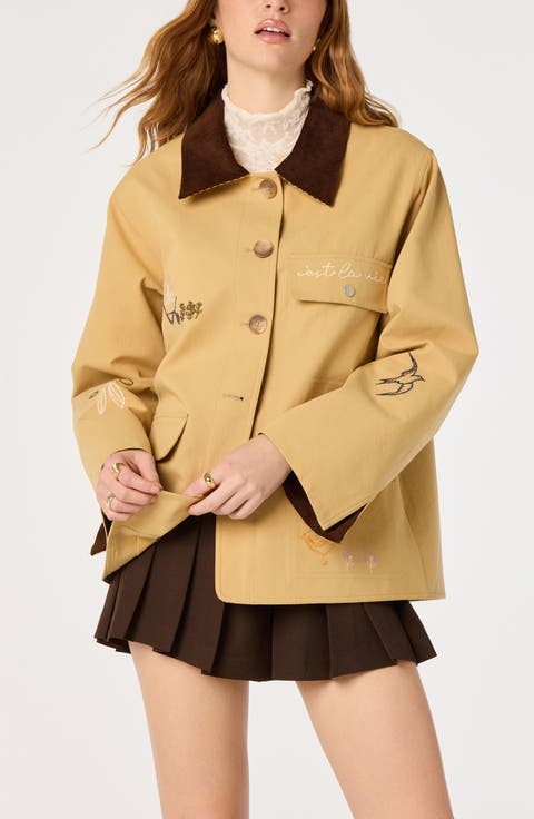 Hope Embroidered Cotton Jacket