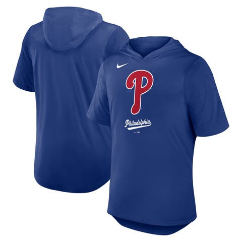 Men's Nike Royal Philadelphia Phillies Tri-Blend Hoodie T-Shirt