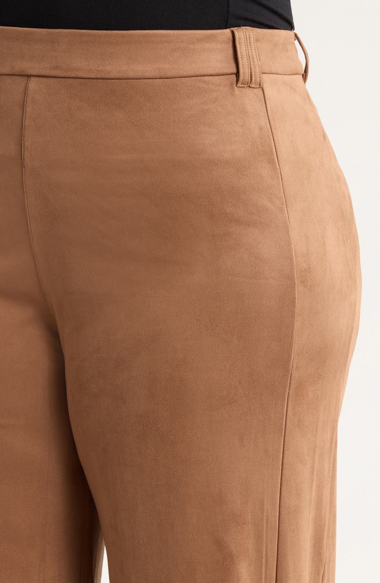 Lysse Vionette Faux Suede Wide Leg Pants, Alternate, color, Lux Camel